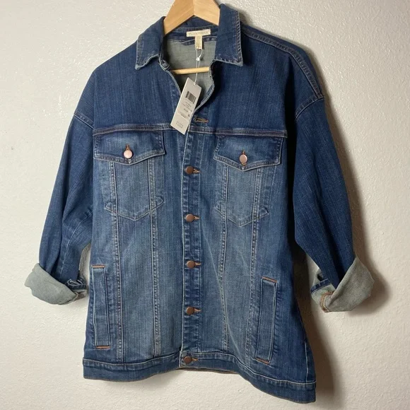 Eileen fisher oversized jean jacket - Picture 3 of 6